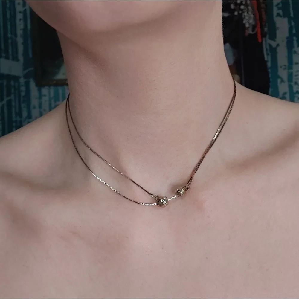 Adjustable Dainty Gold Snake Chain
